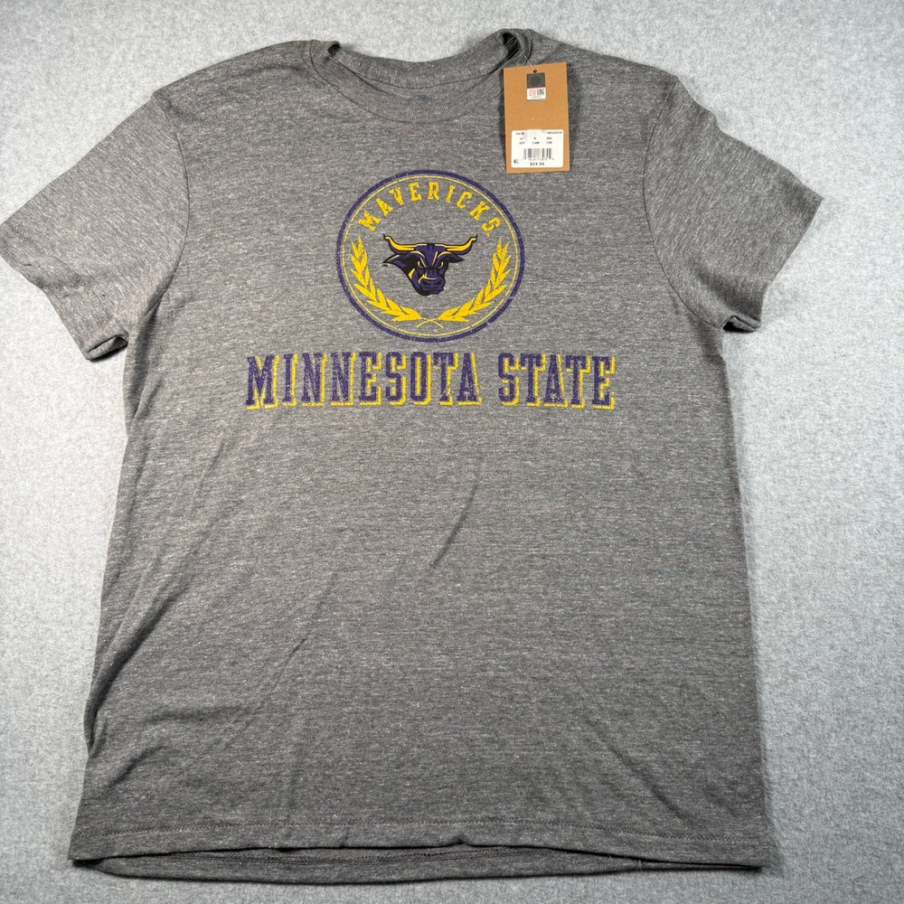 Minnesota State Mavericks T‑Shirt Men's Medium Gray NWT